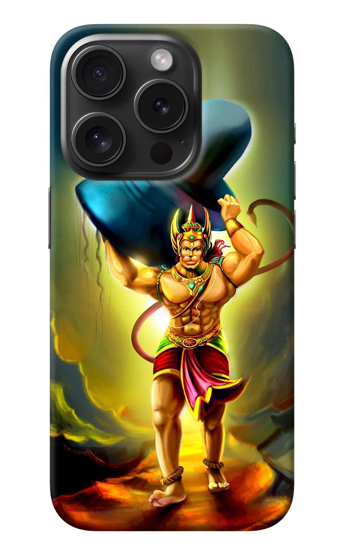 Lord Hanuman iPhone 15 Pro Back Cover