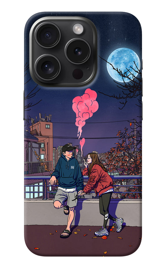 Chilling Couple iPhone 15 Pro Back Cover