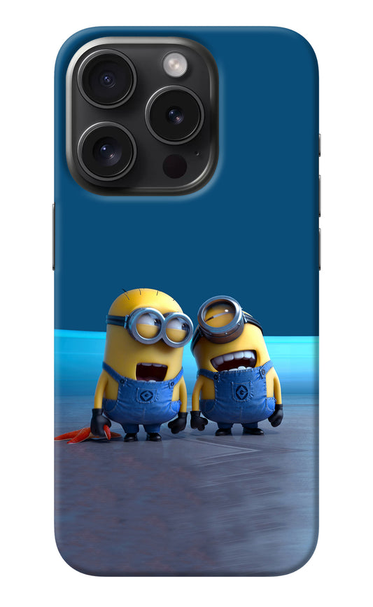 Minion Laughing iPhone 15 Pro Back Cover