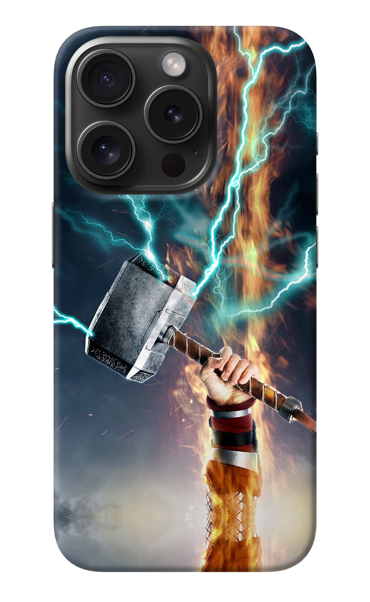 Thor Hammer Mjolnir iPhone 15 Pro Back Cover