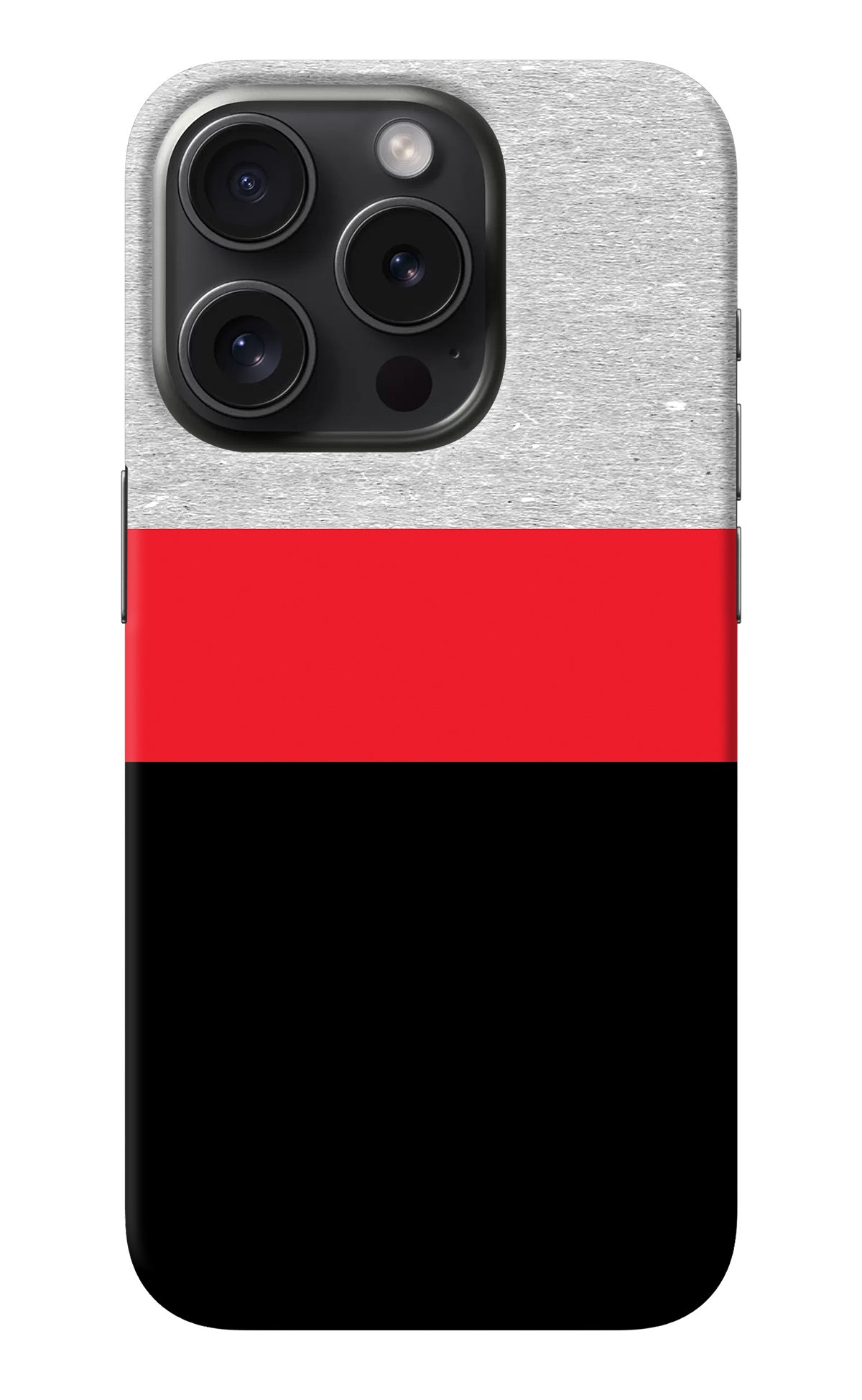 Tri Color Pattern iPhone 15 Pro Back Cover