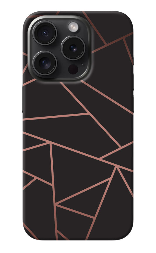 Geometric Pattern iPhone 15 Pro Back Cover