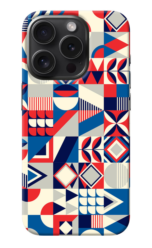 Colorful Pattern iPhone 15 Pro Back Cover