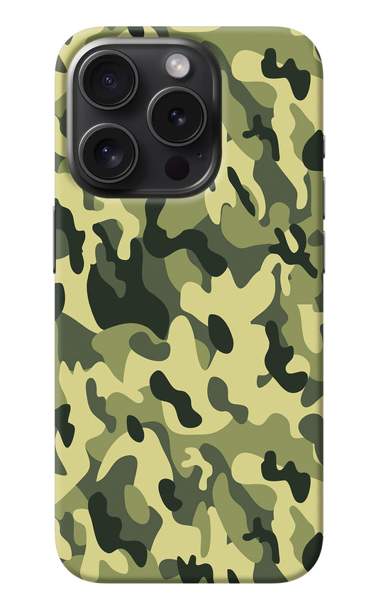 Camouflage iPhone 15 Pro Back Cover