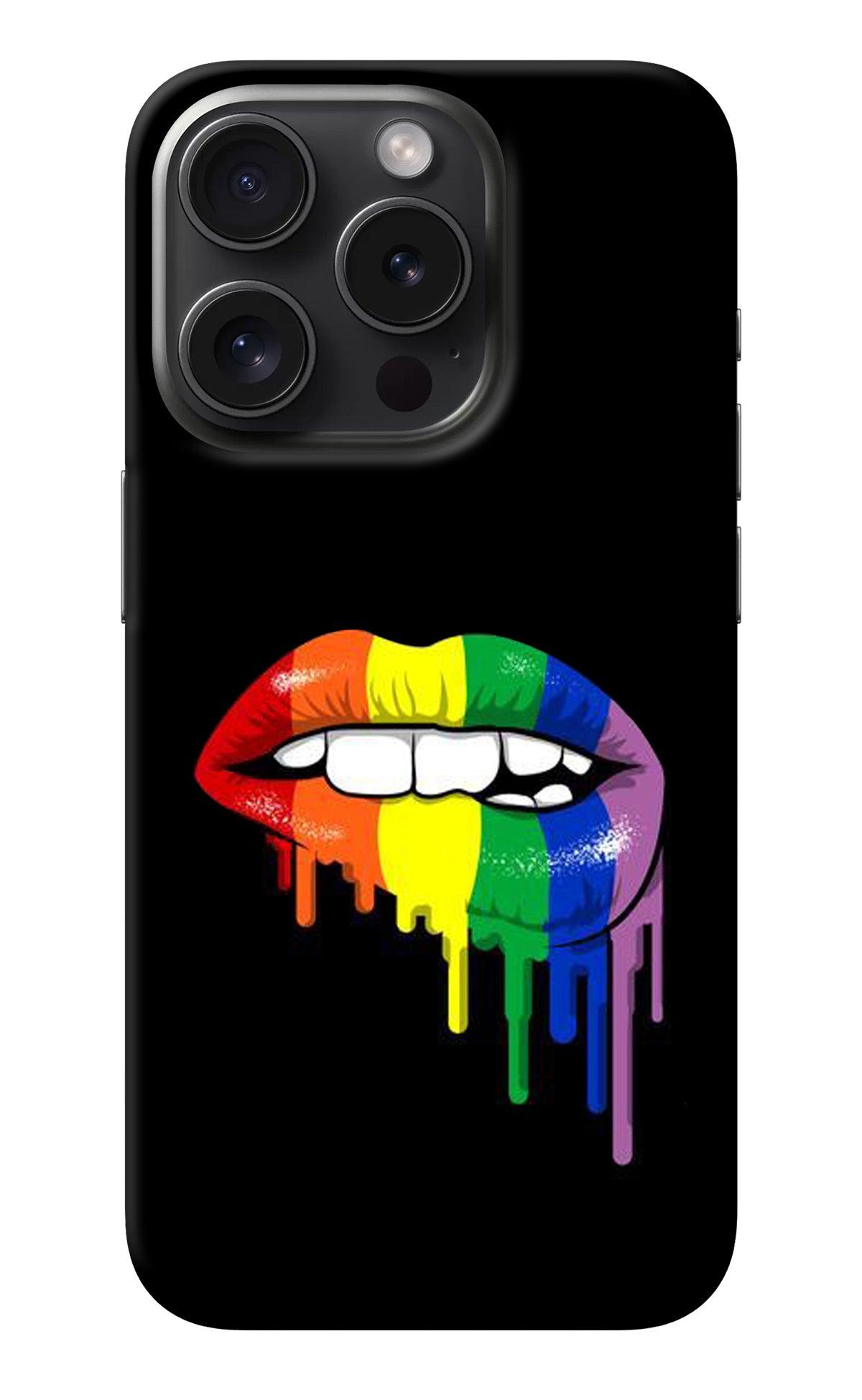 Lips Biting iPhone 15 Pro Back Cover