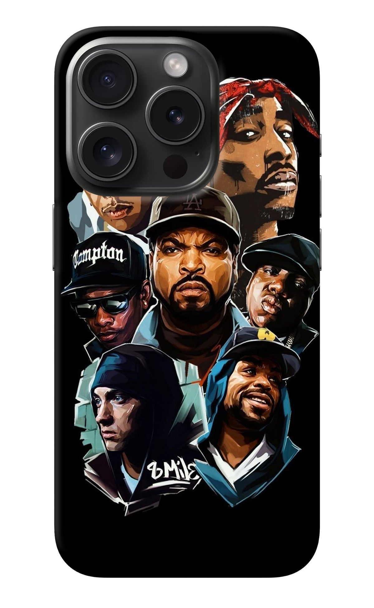 Rappers iPhone 15 Pro Back Cover