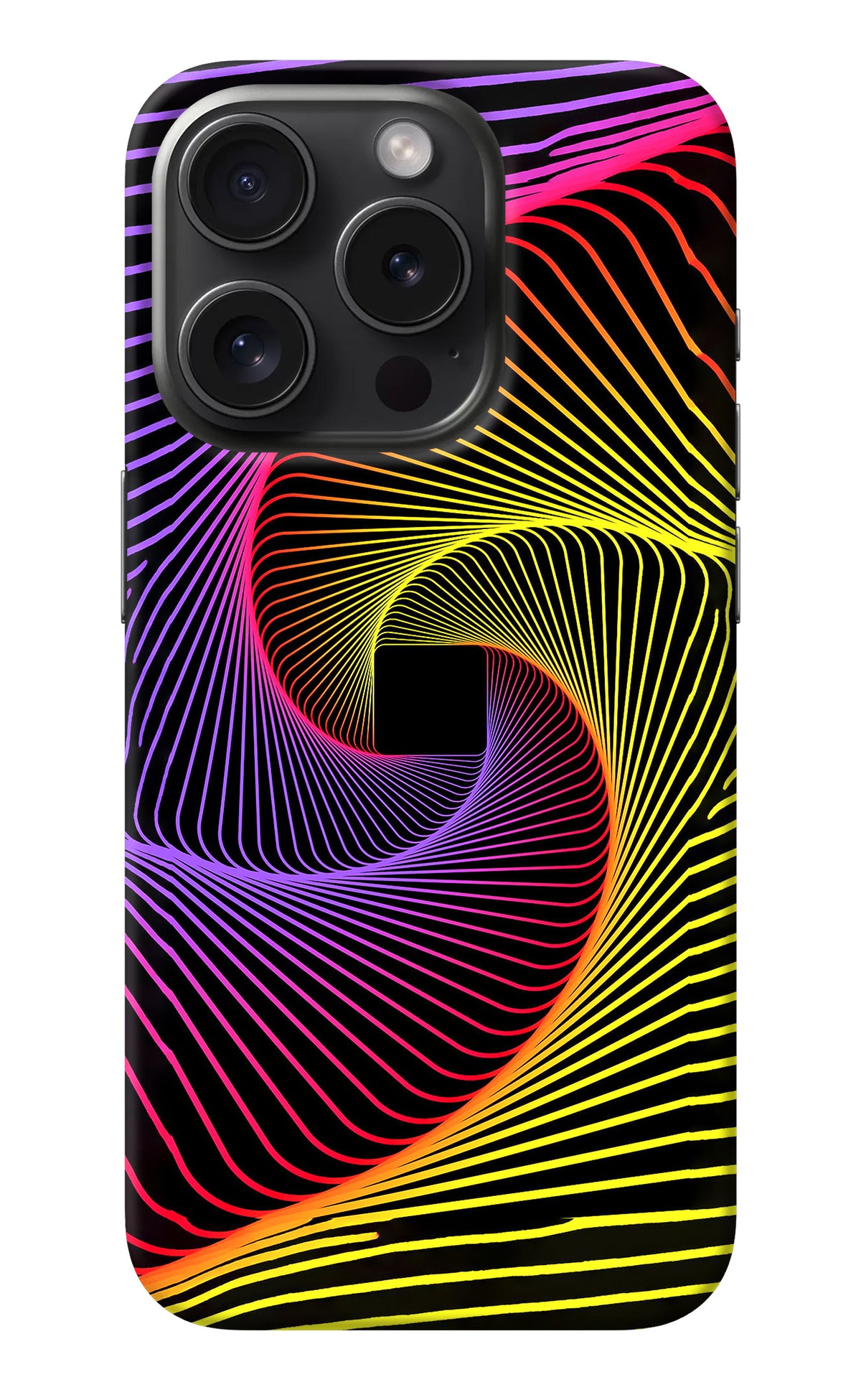 Colorful Strings iPhone 15 Pro Back Cover