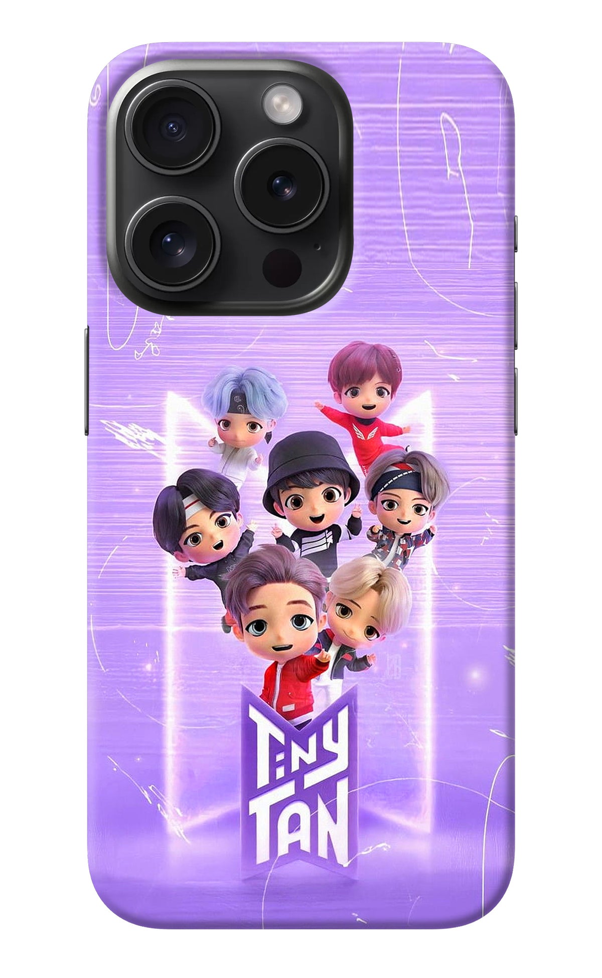 BTS Tiny Tan iPhone 15 Pro Back Cover