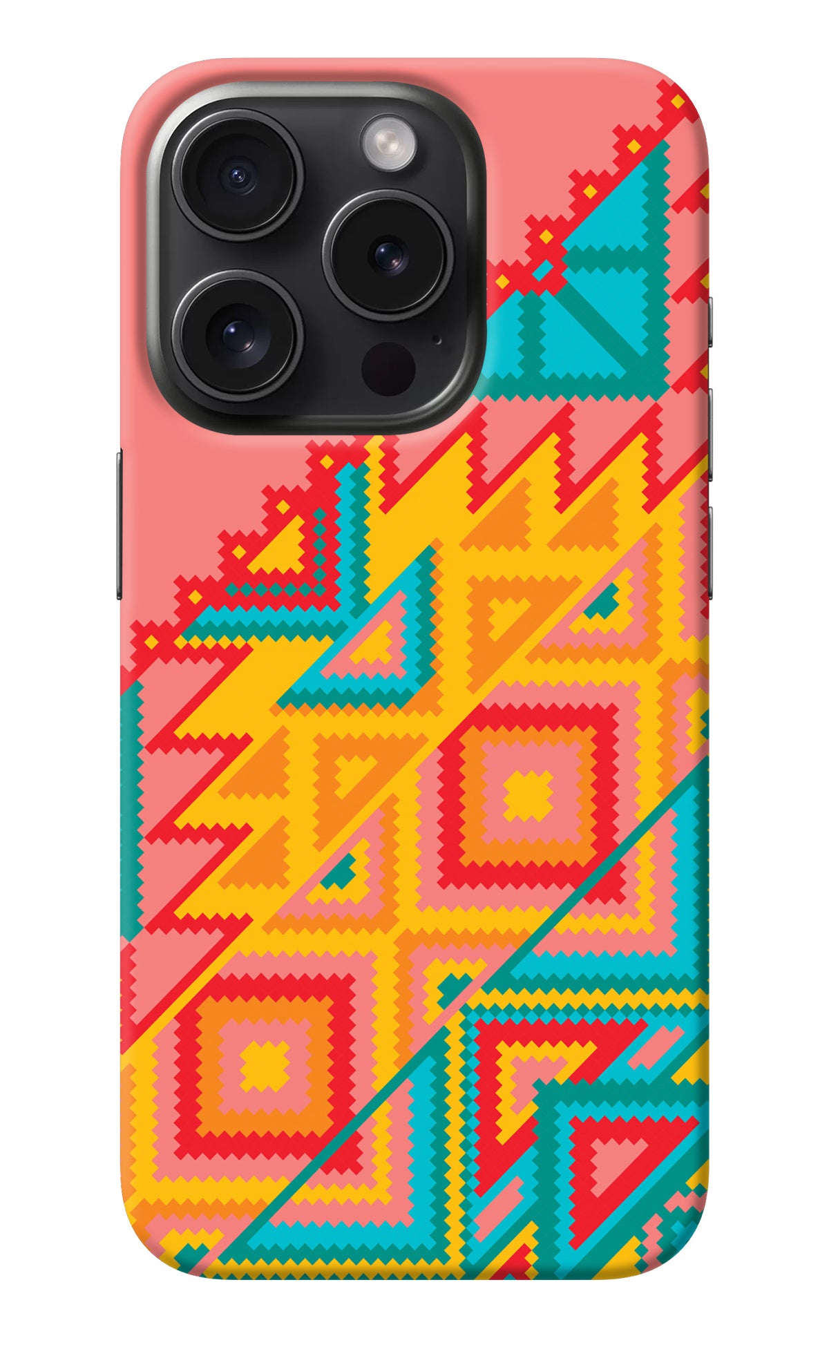 Aztec Tribal iPhone 15 Pro Back Cover