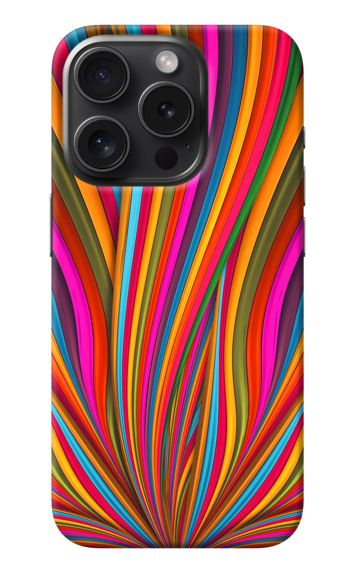 Trippy Wavy iPhone 15 Pro Back Cover