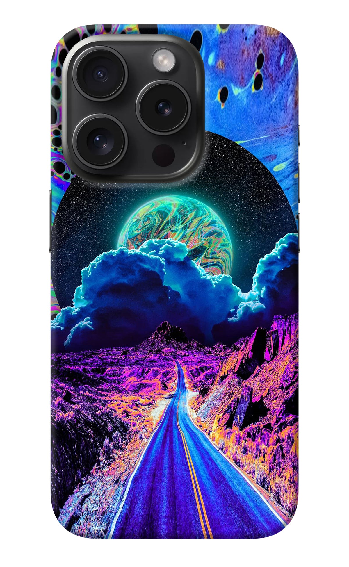 Psychedelic Painting iPhone 15 Pro Back Cover