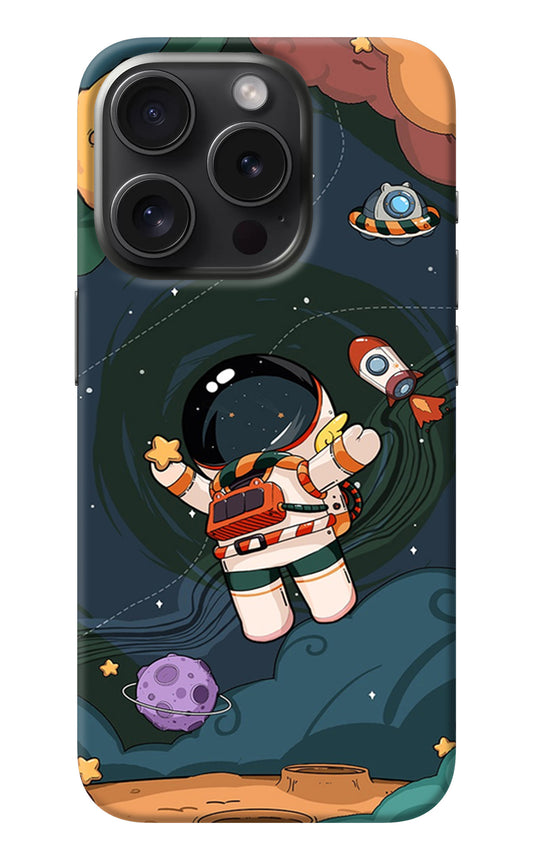 Cartoon Astronaut iPhone 15 Pro Back Cover
