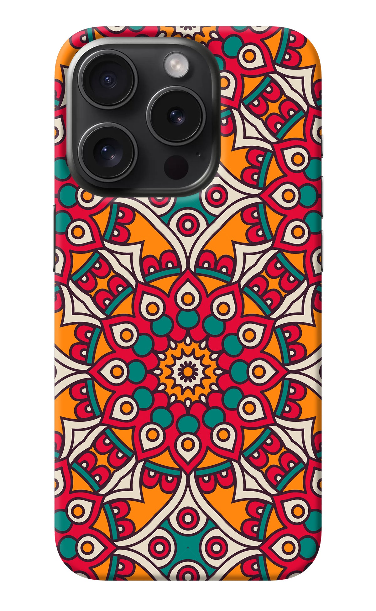 Mandala Art iPhone 15 Pro Back Cover