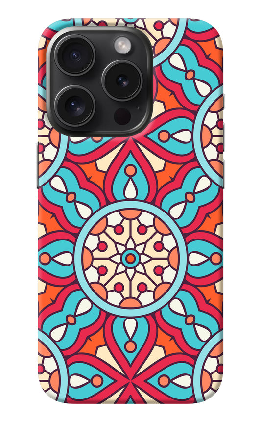 Mandala Geometric iPhone 15 Pro Back Cover