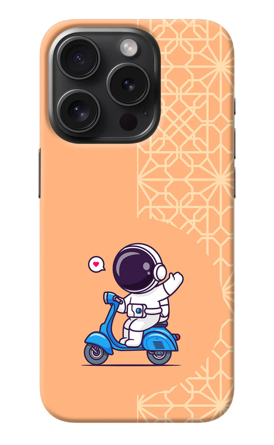 Cute Astronaut Riding iPhone 15 Pro Back Cover