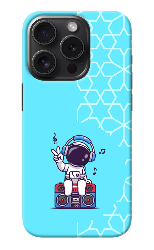 Cute Astronaut Chilling iPhone 15 Pro Back Cover