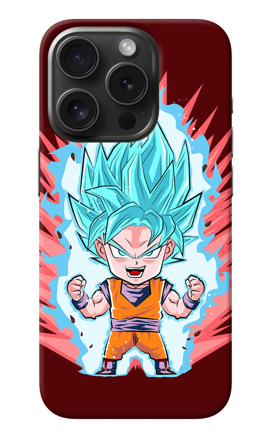 Goku Little iPhone 15 Pro Back Cover