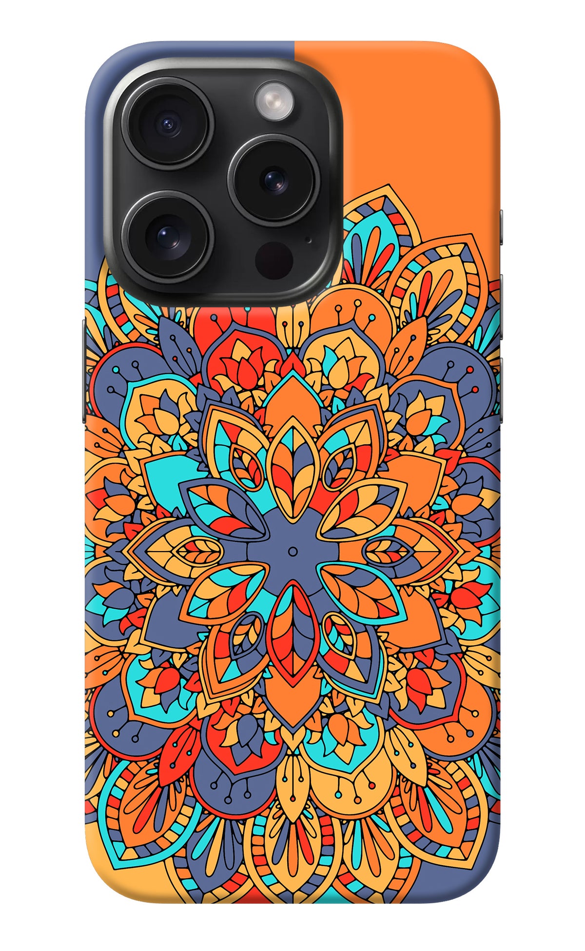 Color Mandala iPhone 15 Pro Back Cover