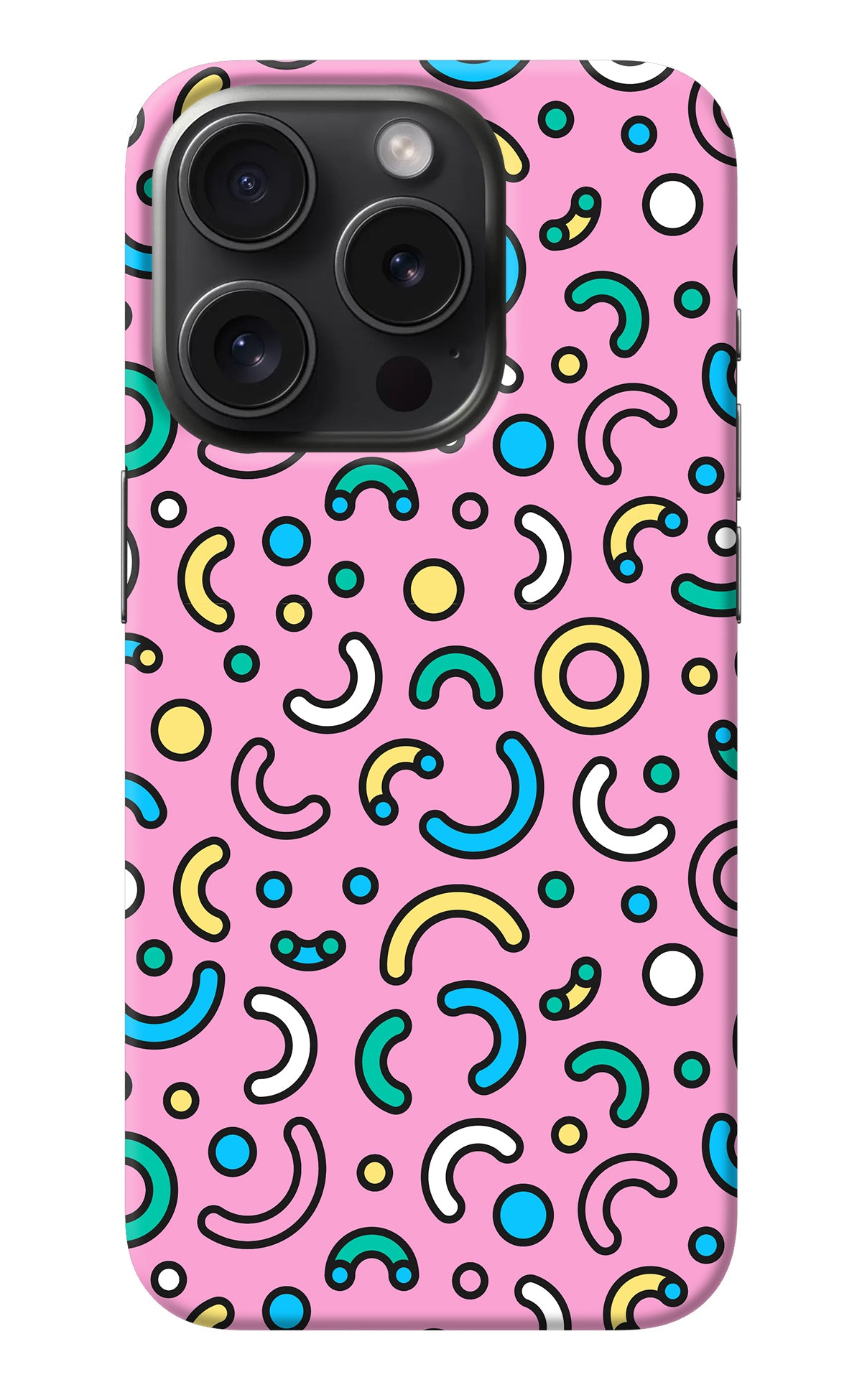 Memphis Design iPhone 15 Pro Back Cover