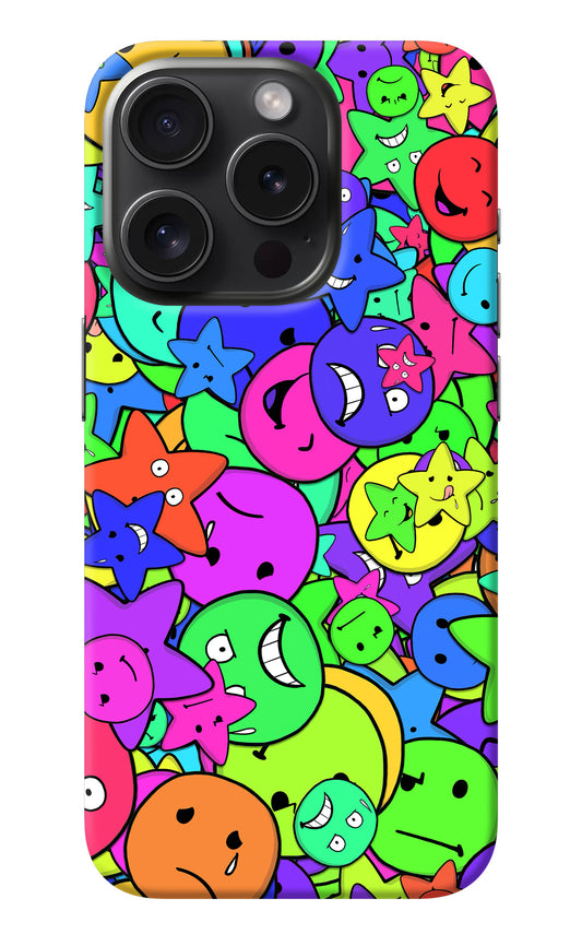 Fun Doodle iPhone 15 Pro Back Cover