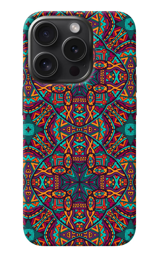 Colour Mandala iPhone 15 Pro Back Cover