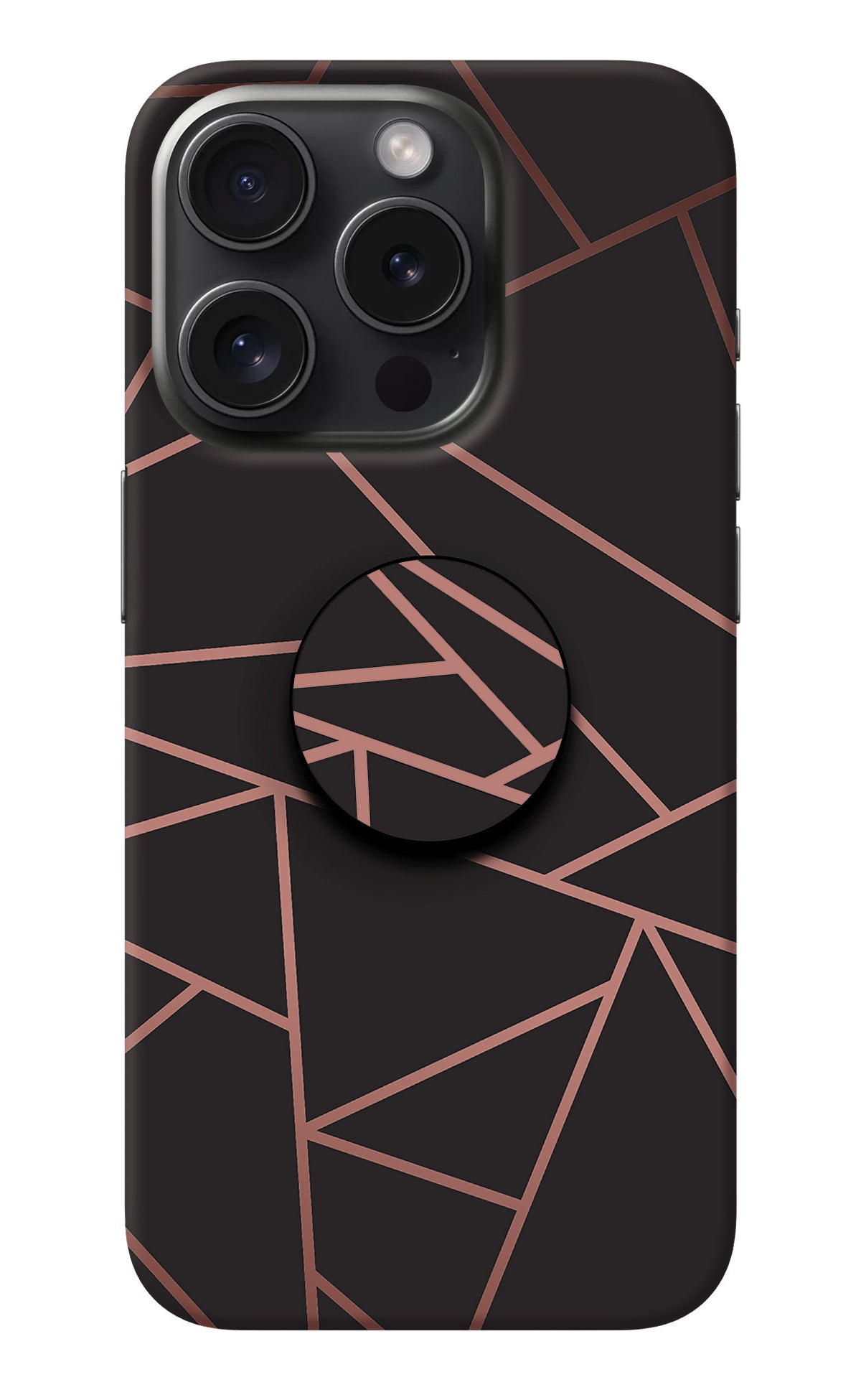 Geometric Pattern iPhone 15 Pro Pop Case