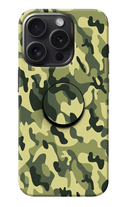Camouflage iPhone 15 Pro Pop Case