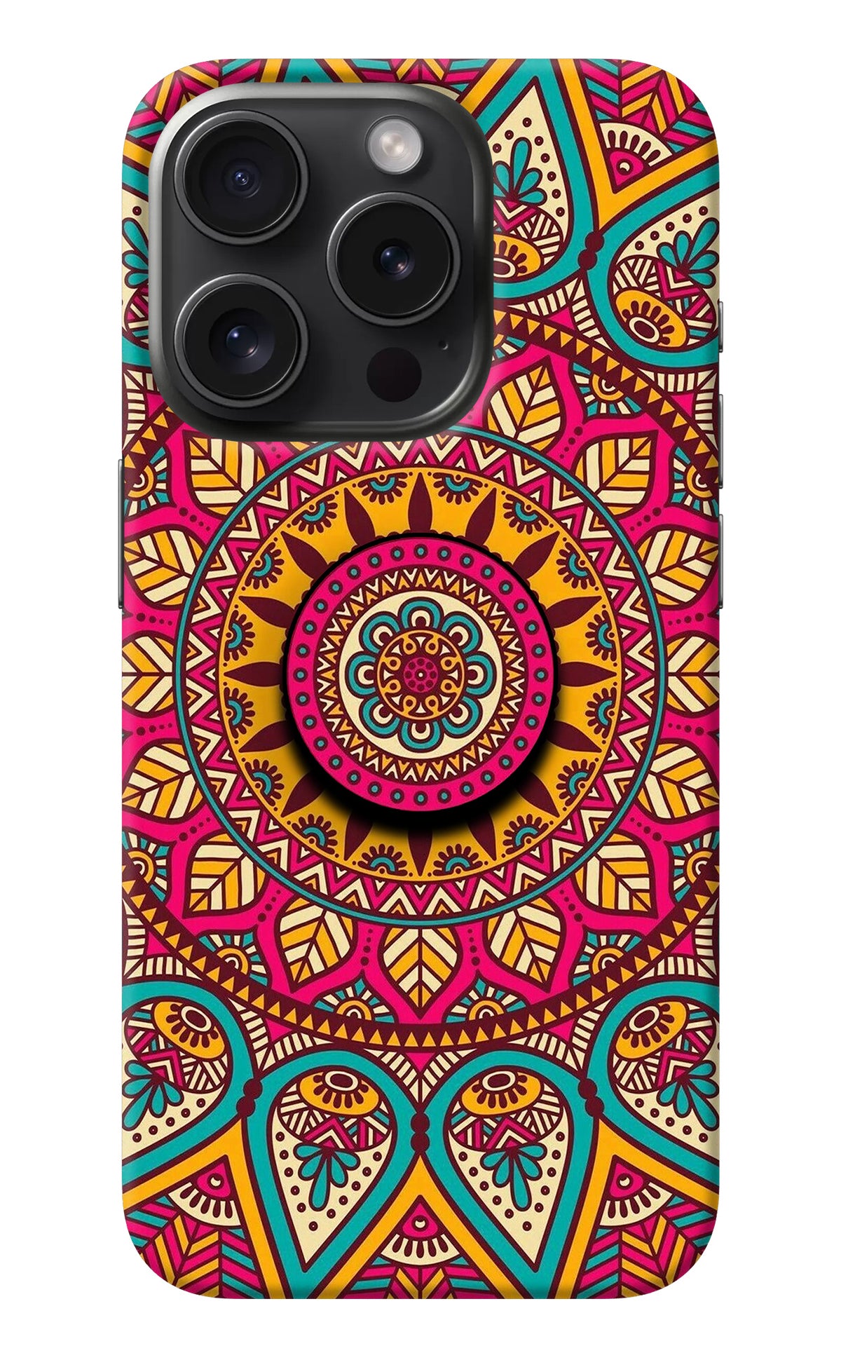 Mandala iPhone 15 Pro Pop Case