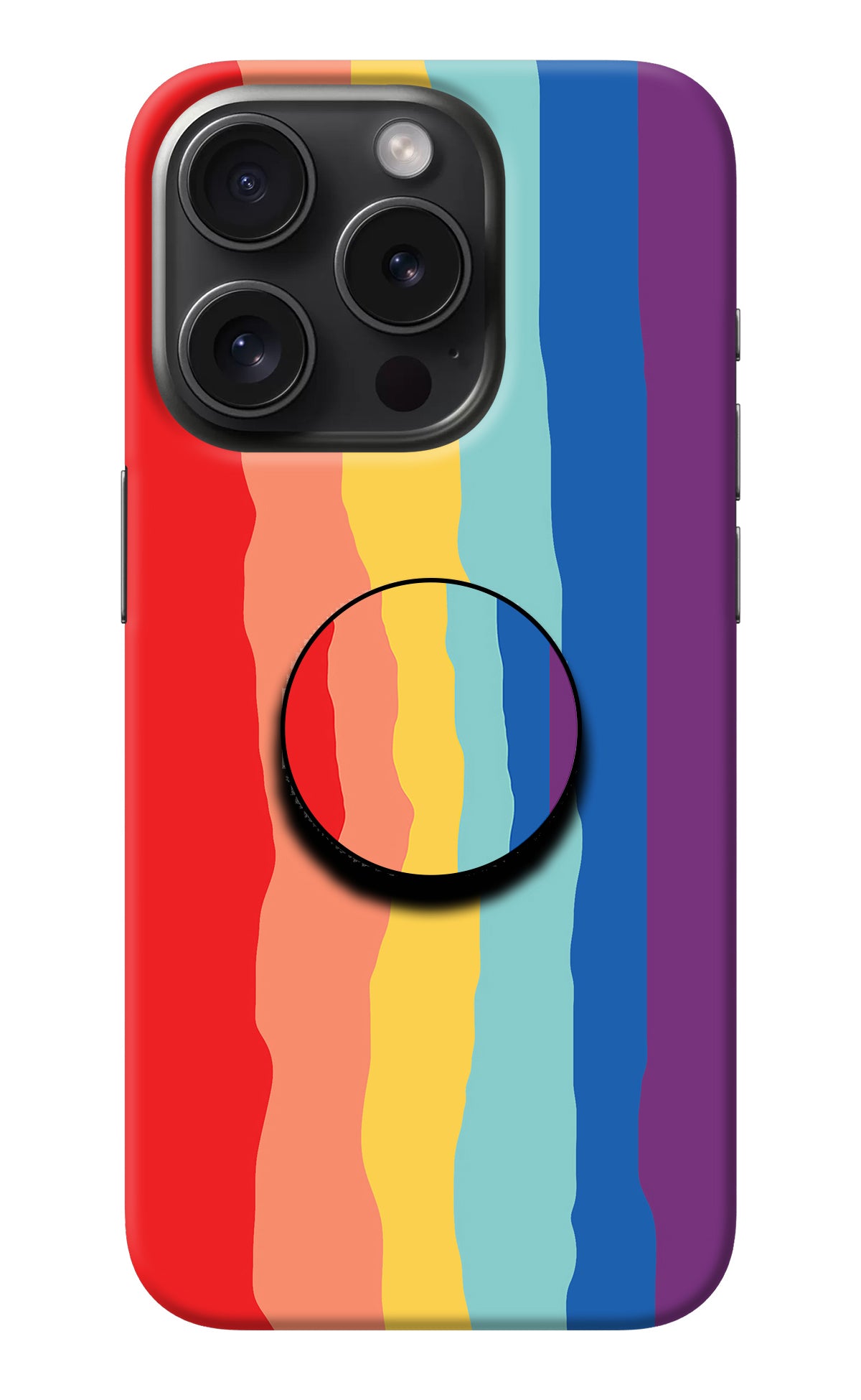 Rainbow iPhone 15 Pro Pop Case