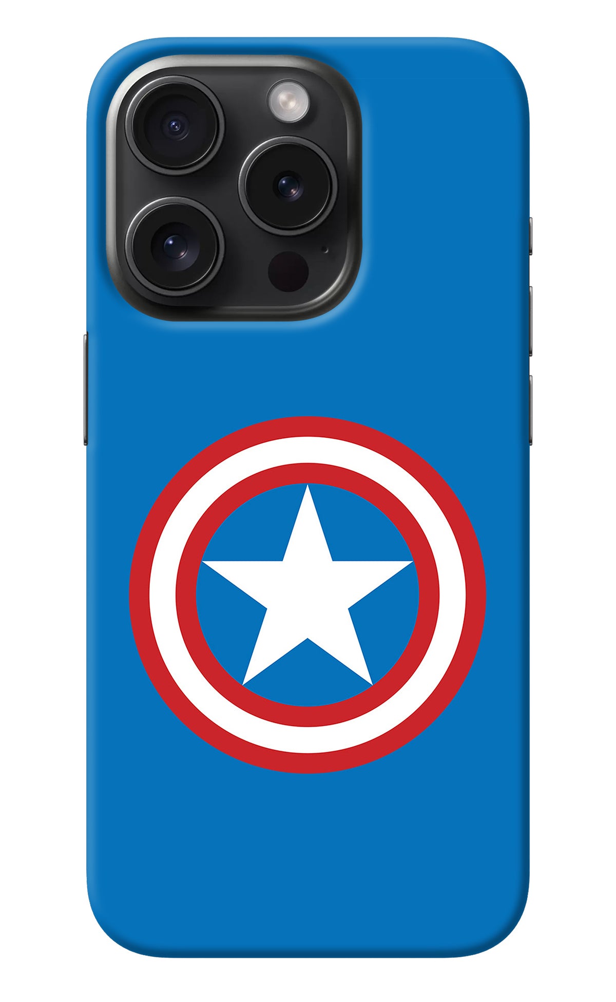 Captain America Logo iPhone 15 Pro Max Back Cover