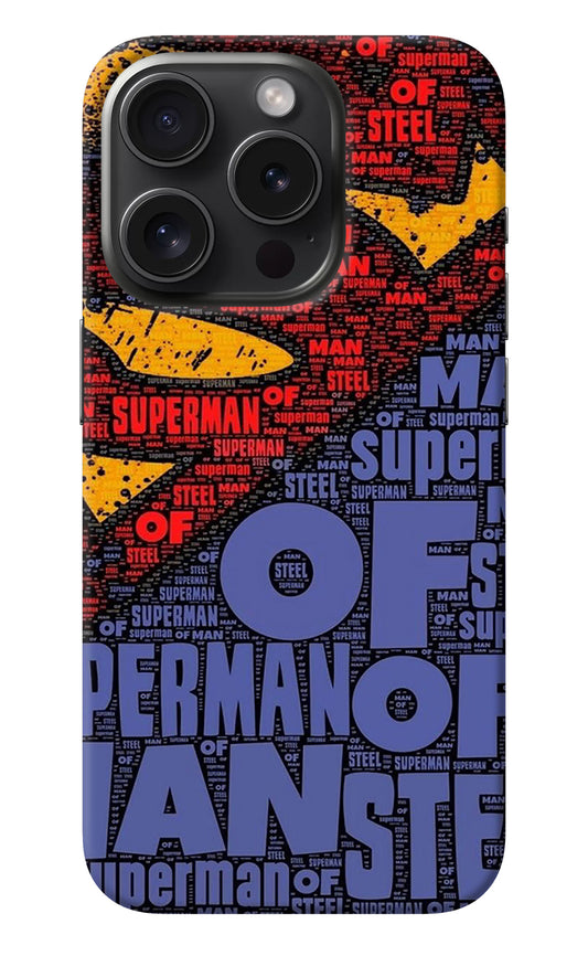 Superman iPhone 15 Pro Max Back Cover