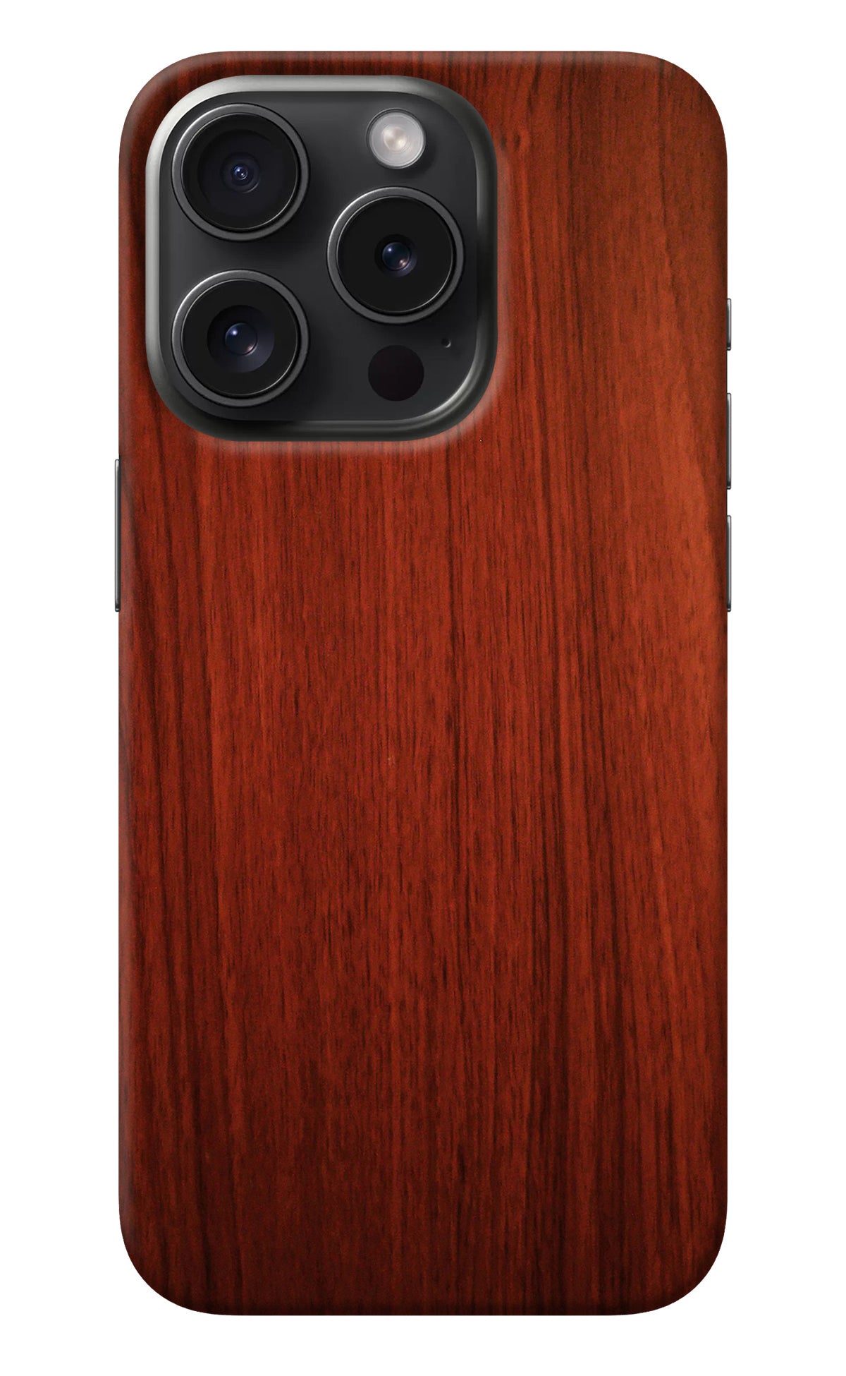 Wooden Plain Pattern iPhone 15 Pro Max Back Cover