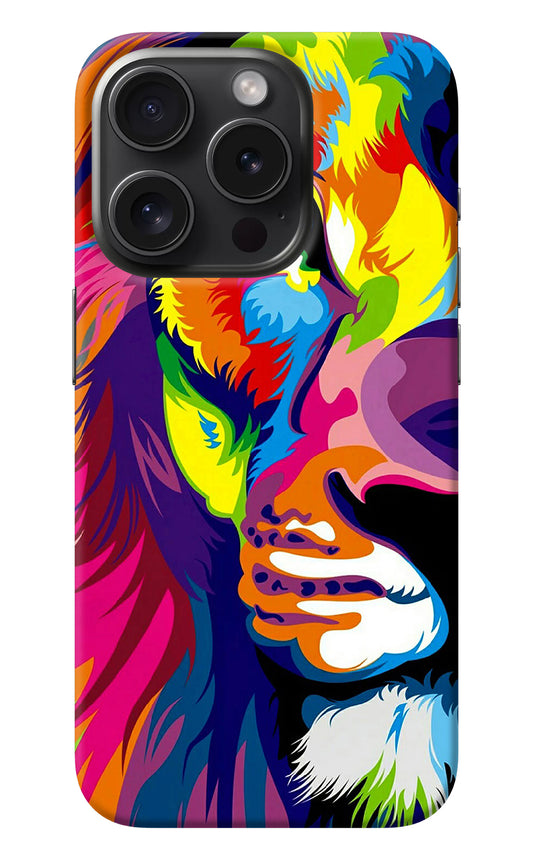 Lion Half Face iPhone 15 Pro Max Back Cover