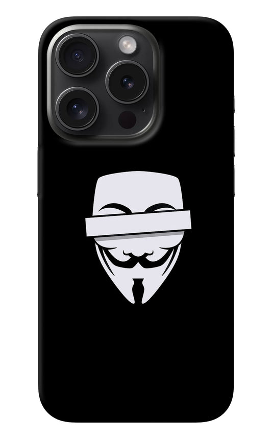 Anonymous Face iPhone 15 Pro Max Back Cover