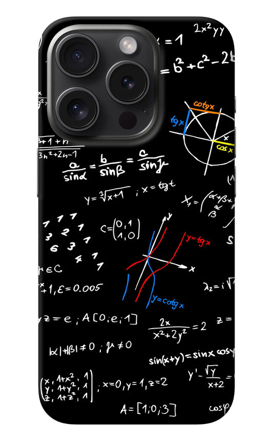 Mathematics Formula iPhone 15 Pro Max Back Cover