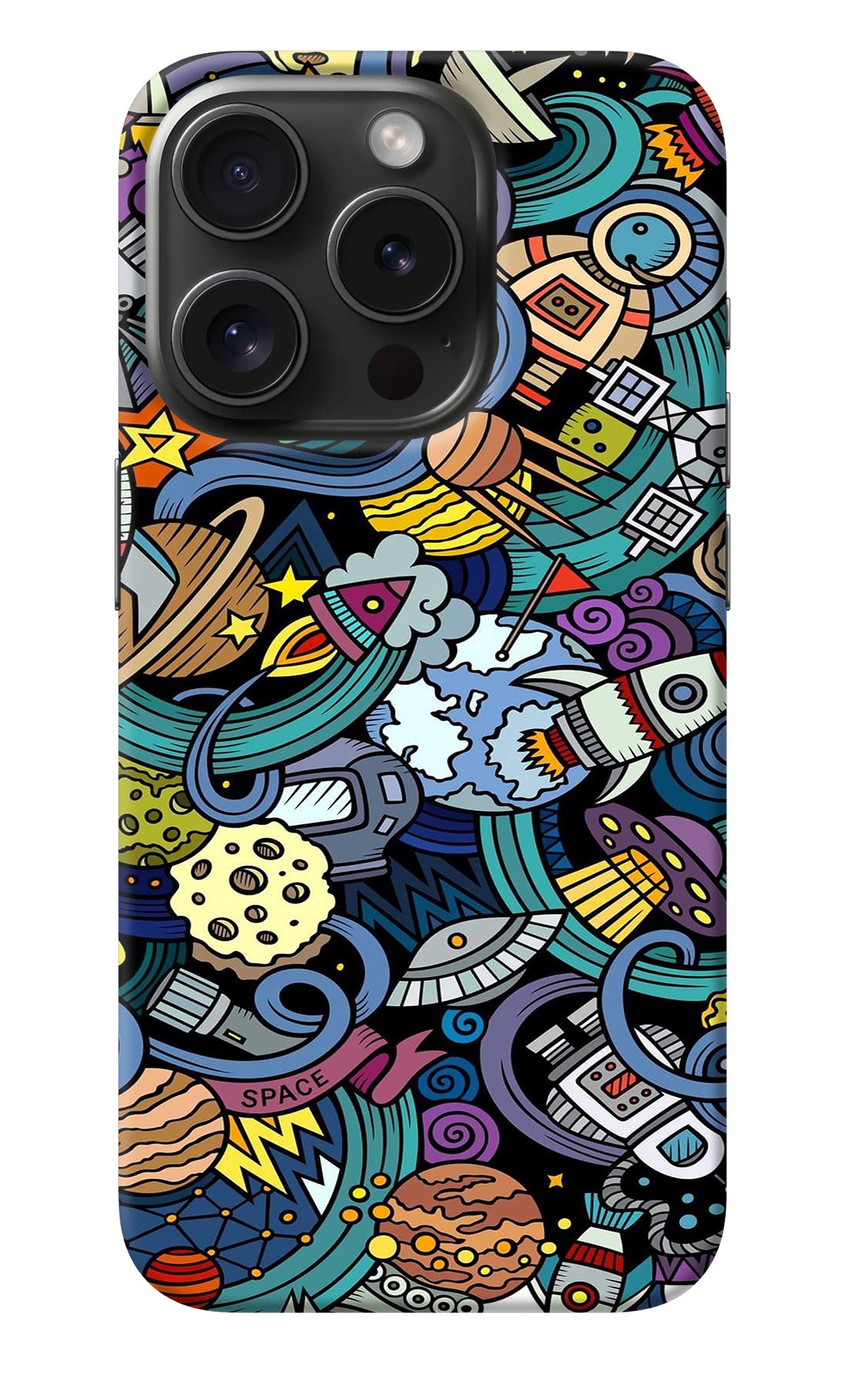 Space Abstract iPhone 15 Pro Max Back Cover