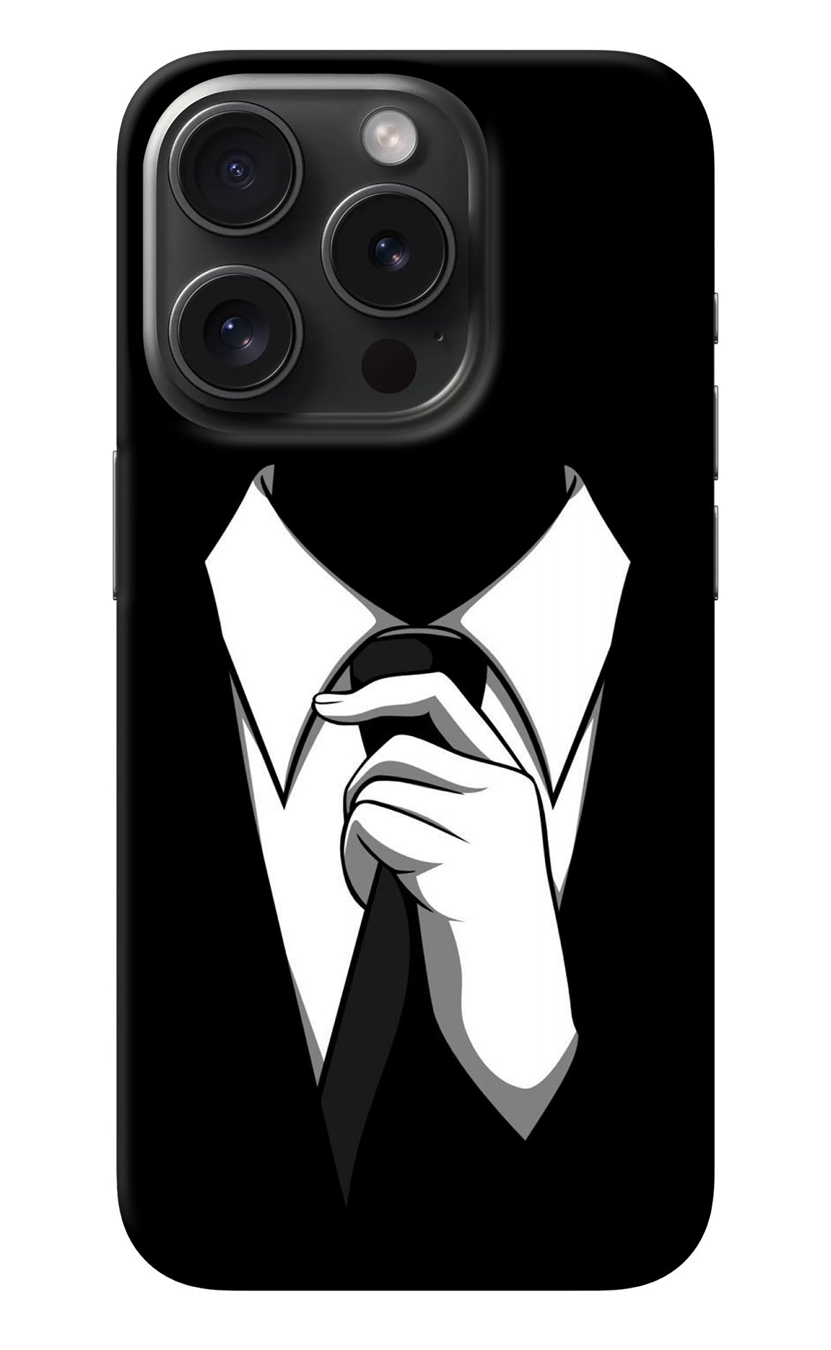 Black Tie iPhone 15 Pro Max Back Cover