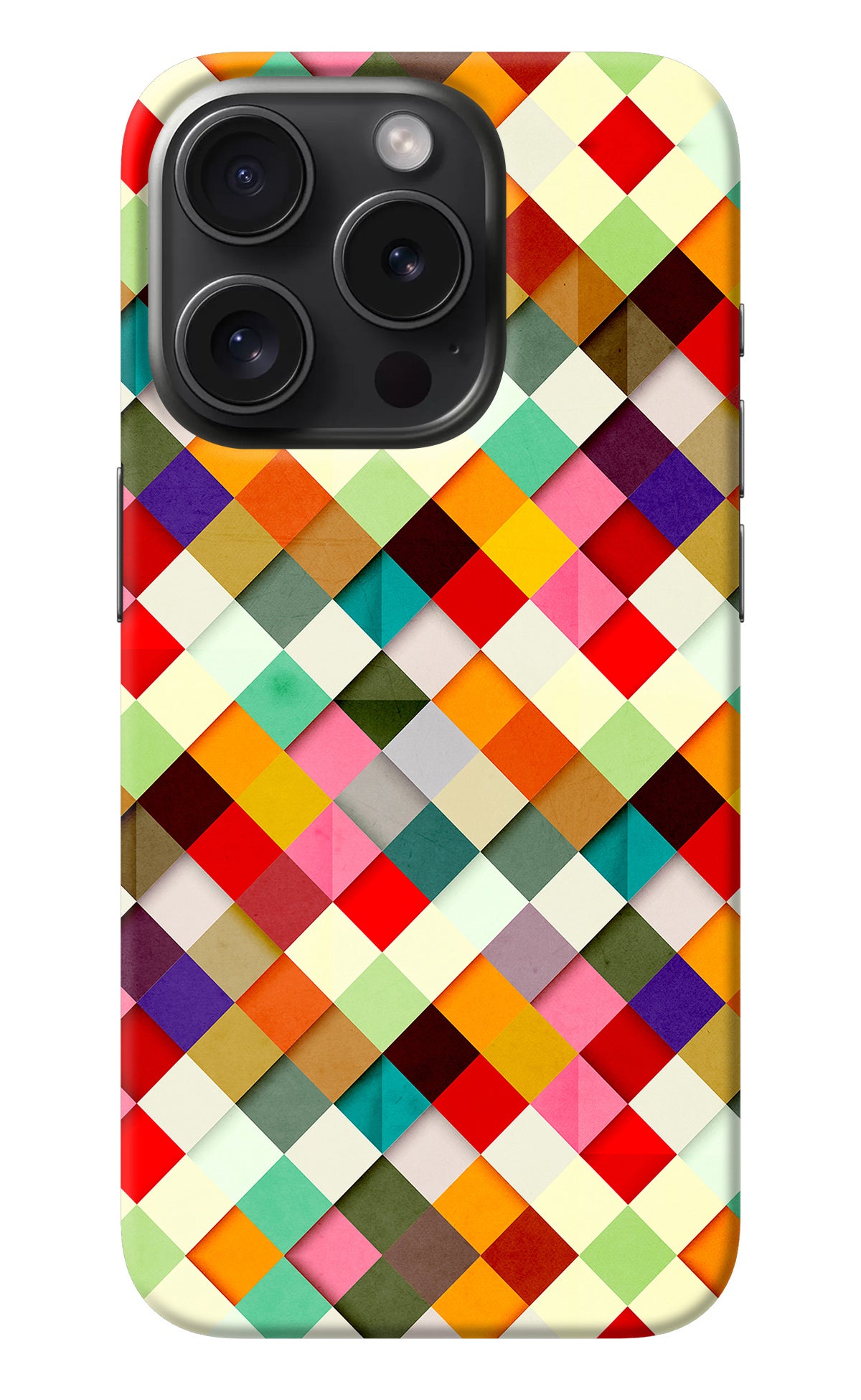 Geometric Abstract Colorful iPhone 15 Pro Max Back Cover