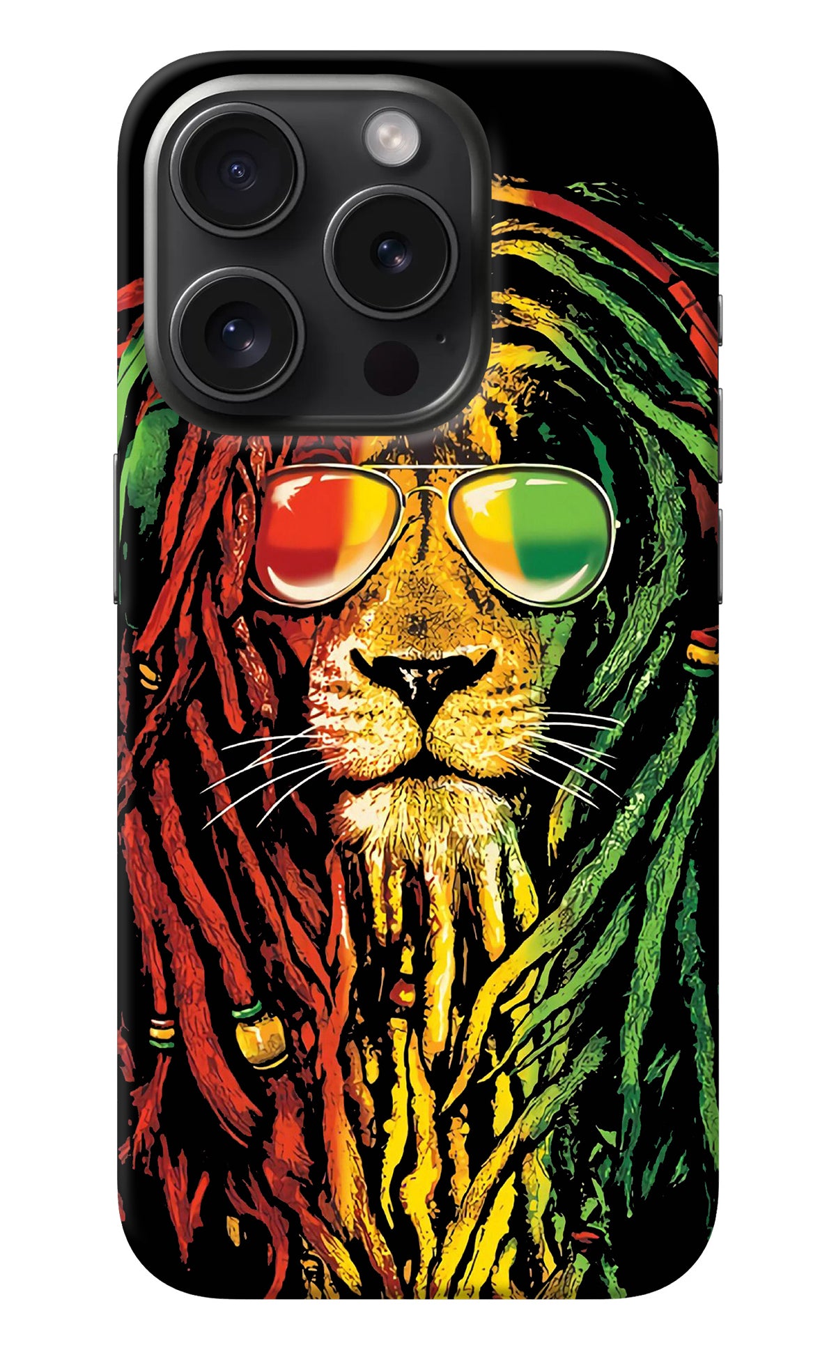 Rasta Lion iPhone 15 Pro Max Back Cover