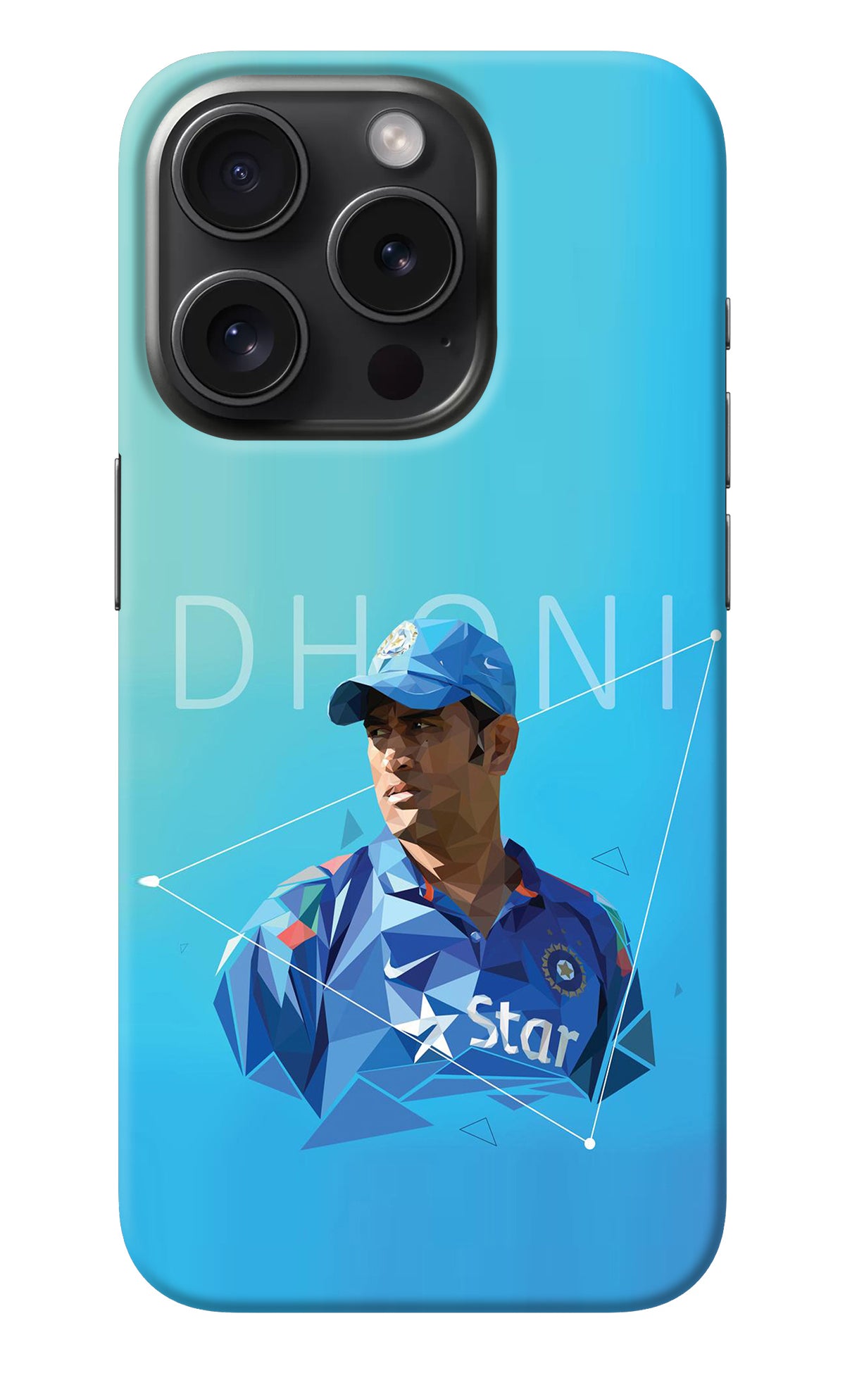 Dhoni Artwork iPhone 15 Pro Max Back Cover