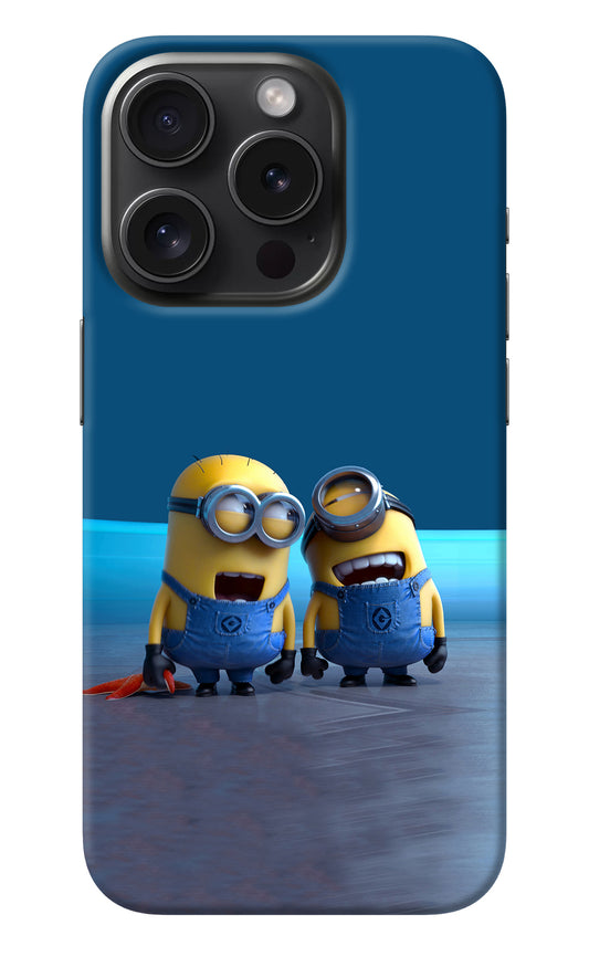 Minion Laughing iPhone 15 Pro Max Back Cover