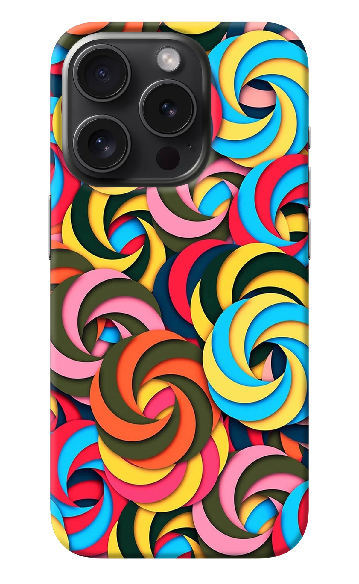 Spiral Pattern iPhone 15 Pro Max Back Cover