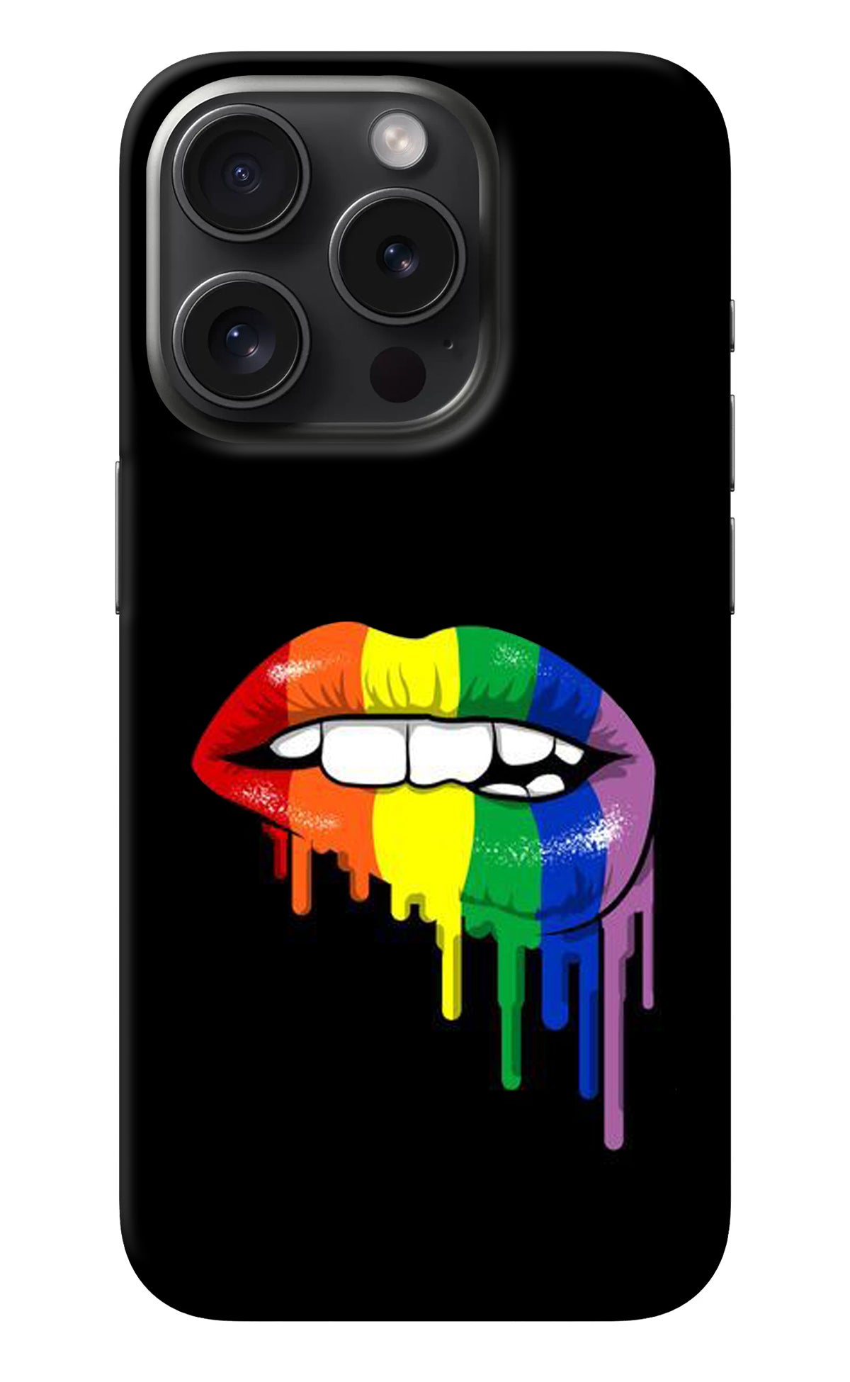 Lips Biting iPhone 15 Pro Max Back Cover