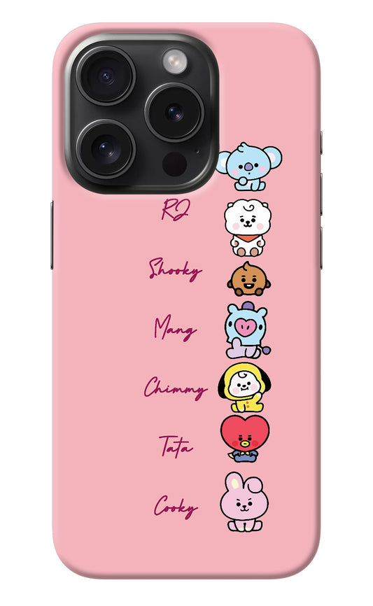 BTS names iPhone 15 Pro Max Back Cover