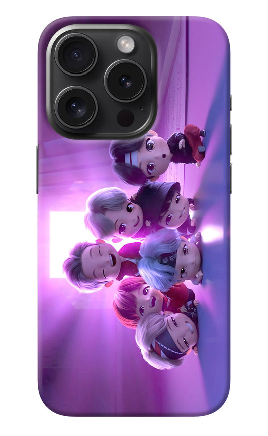 BTS Chibi iPhone 15 Pro Max Back Cover