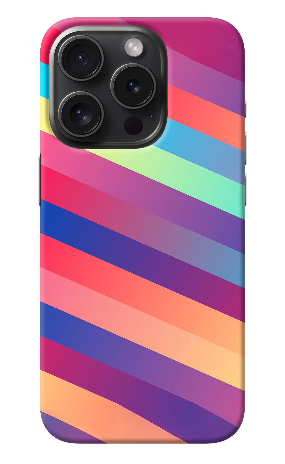 Stripes color iPhone 15 Pro Max Back Cover