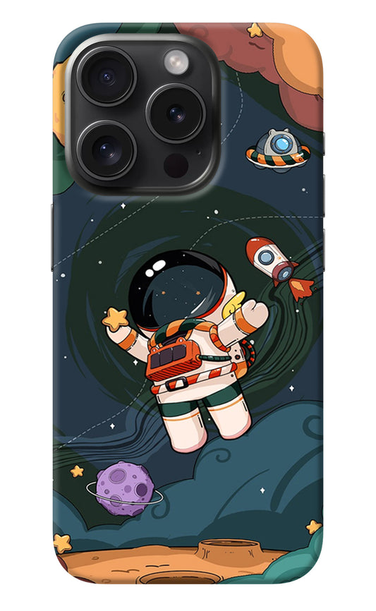 Cartoon Astronaut iPhone 15 Pro Max Back Cover