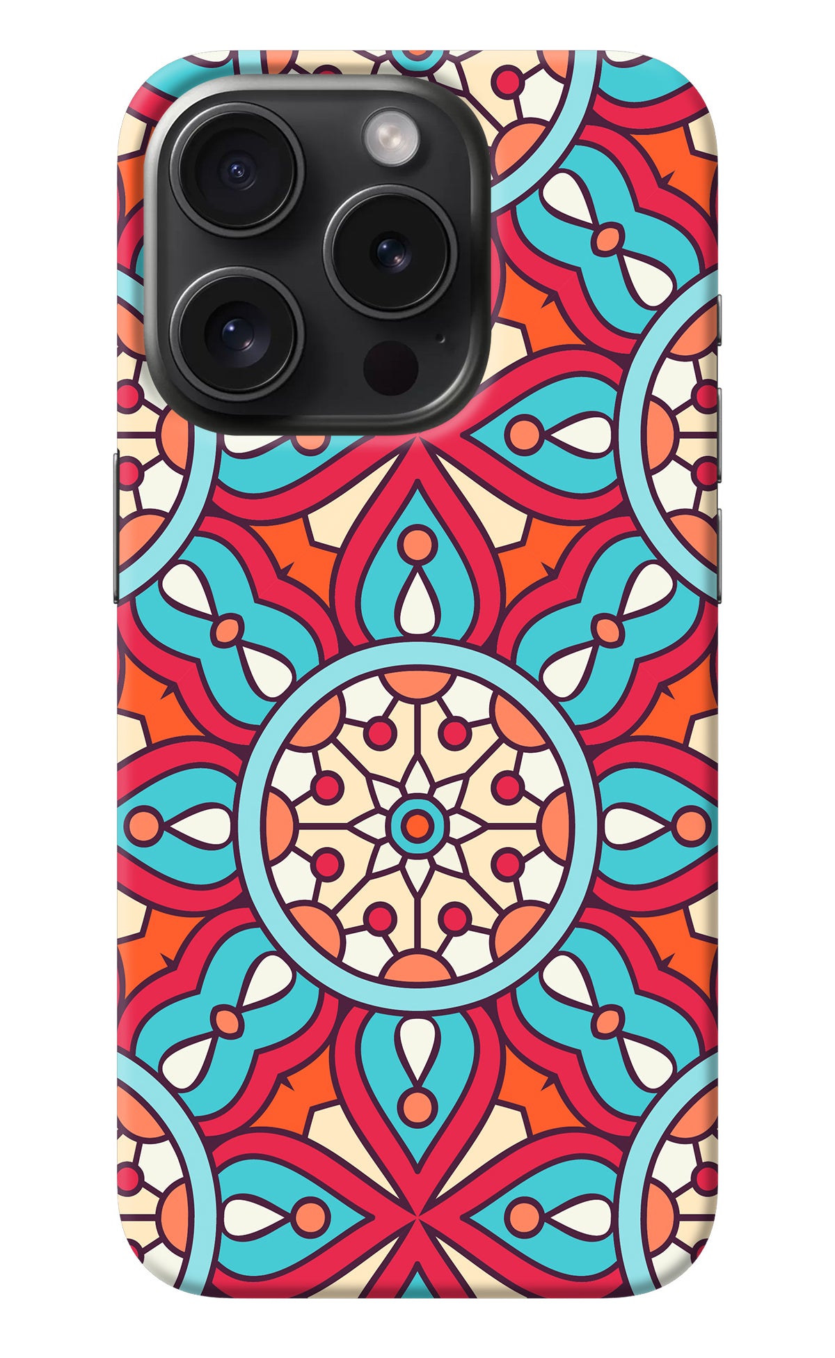 Mandala Geometric iPhone 15 Pro Max Back Cover