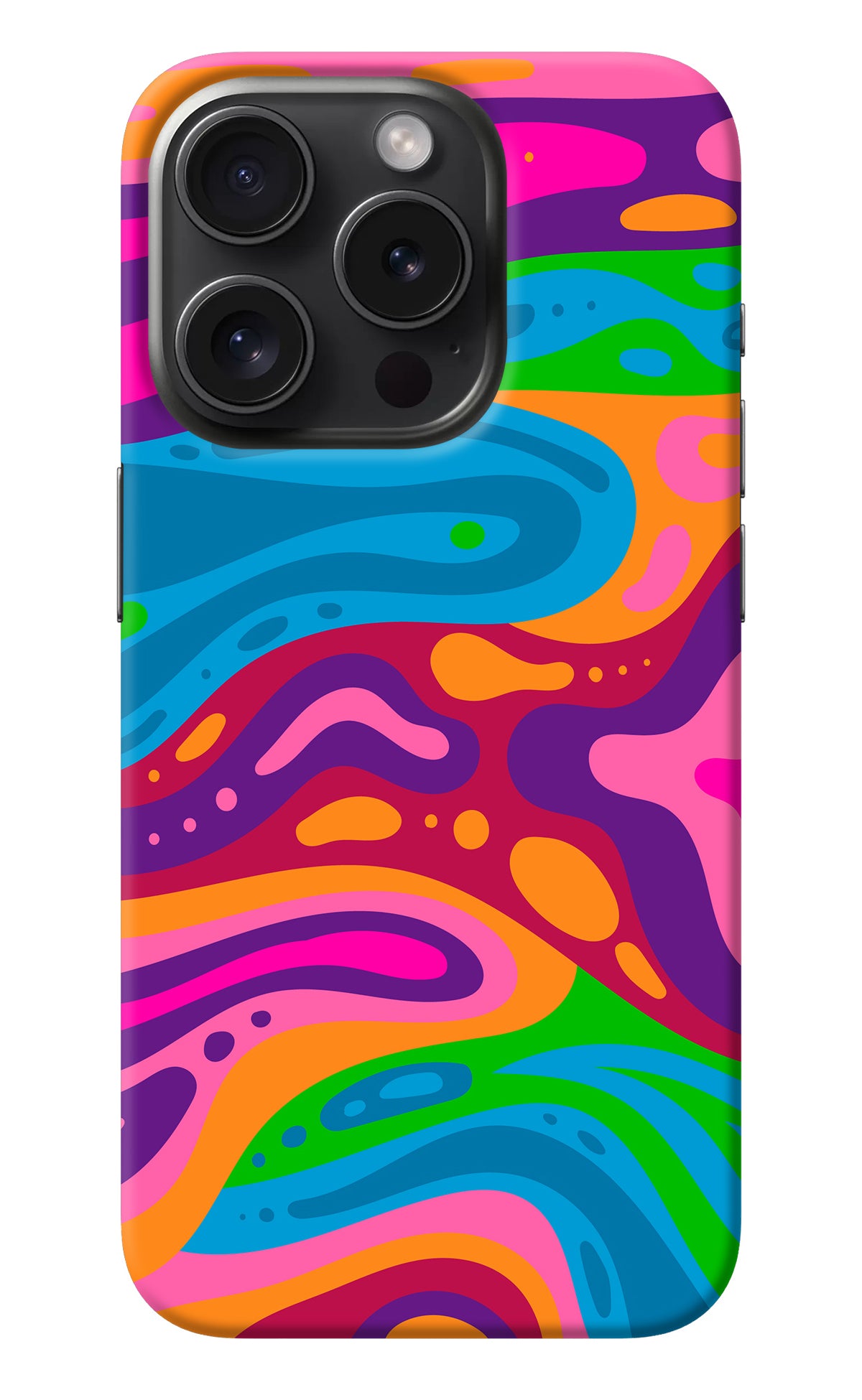 Trippy Pattern iPhone 15 Pro Max Back Cover