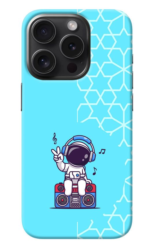 Cute Astronaut Chilling iPhone 15 Pro Max Back Cover